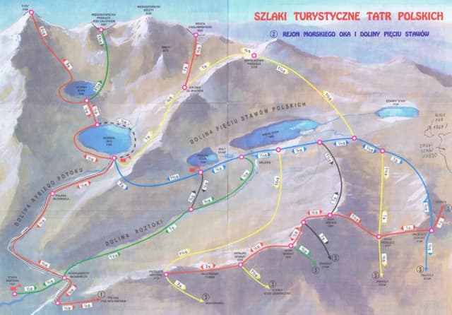 Jak przejść szlak turystyczny do Doliny Pięciu Stawów w Tatrach: mapa i czas Jak przejść szlak turystyczny do Doliny Pięciu Stawów w Tatrach: mapa i czas