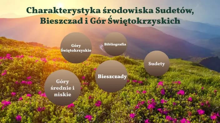 Charakterystyka środowiska polskich gór - porównanie Sudetów, Bieszczad i G. Św. Charakterystyka środowiska polskich gór - porównanie Sudetów, Bieszczad i G. Św.