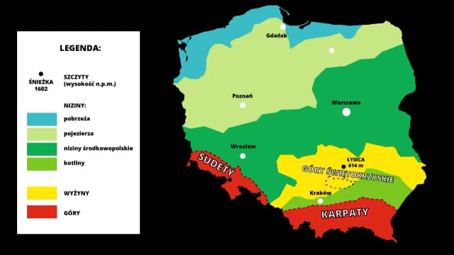 Karpaty, Sudety i Góry Świętokrzyskie: najważniejsze pasma górskie Polski Karpaty, Sudety i Góry Świętokrzyskie: najważniejsze pasma górskie Polski
